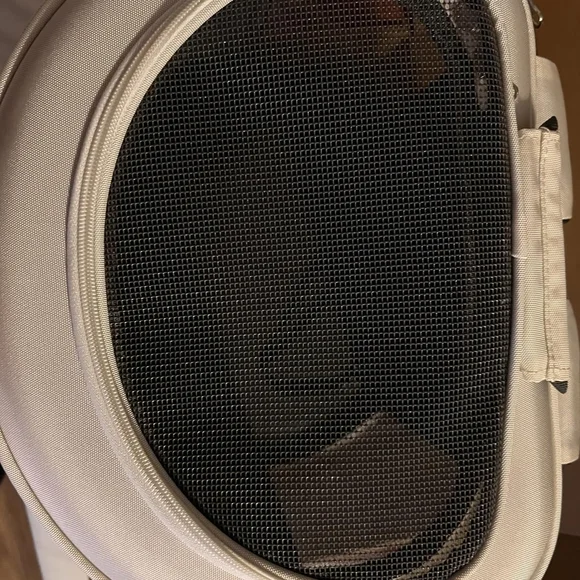 Chic White and Yellow Cat Travel Backpack - Picture 10 of 13